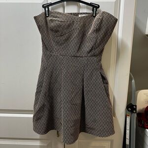 EUC BCBGeneration strapless dress with cutout-back. Size 12.